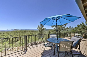 Prescott Hideaway with Deck, Sauna and Mountain Views!